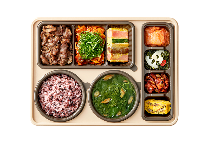 바싹불고기 깻잎제육 한상